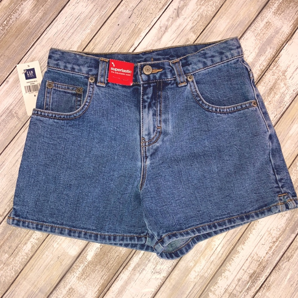 NWT Gap kids Girls size 8 blue jean denim shorts